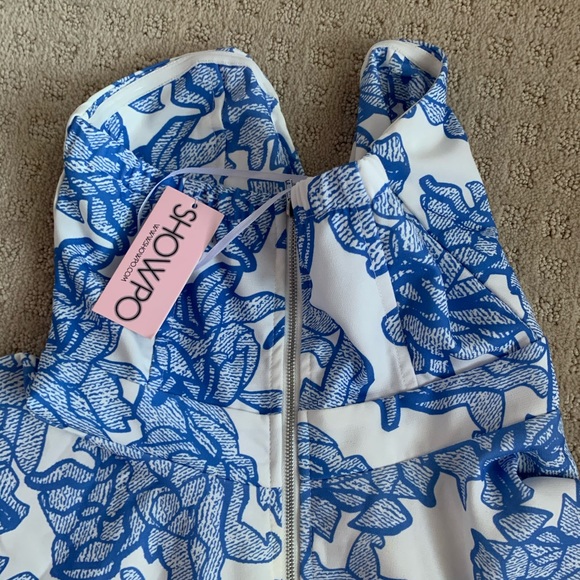 Showpo blue and white floral dress NWT - Picture 6 of 6